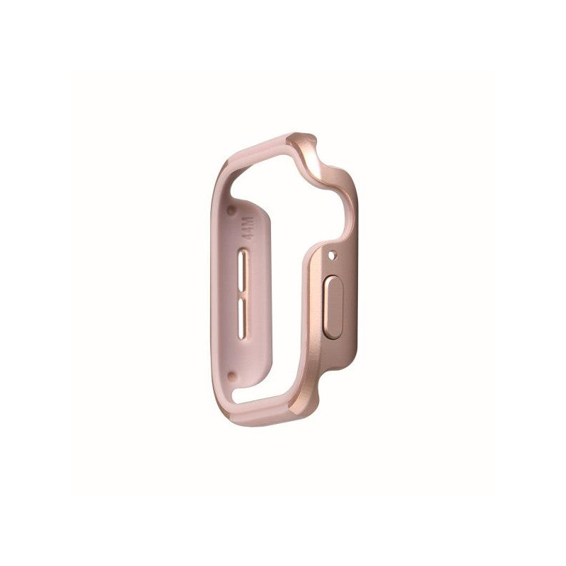 UNIQ Valencia dėklas Apple Watch 4 / 5 / 6 / SE 44mm - rožinė ir auksinė