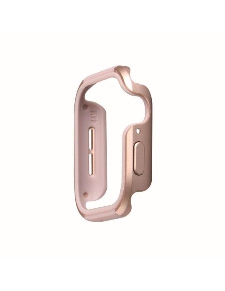 UNIQ Valencia dėklas Apple Watch 4 / 5 / 6 / SE 44mm - rožinė ir auksinė UNIQ Valencia dėklas Apple Watch 4 / 5 / 6 / SE 44mm - rožinė ir auksinė