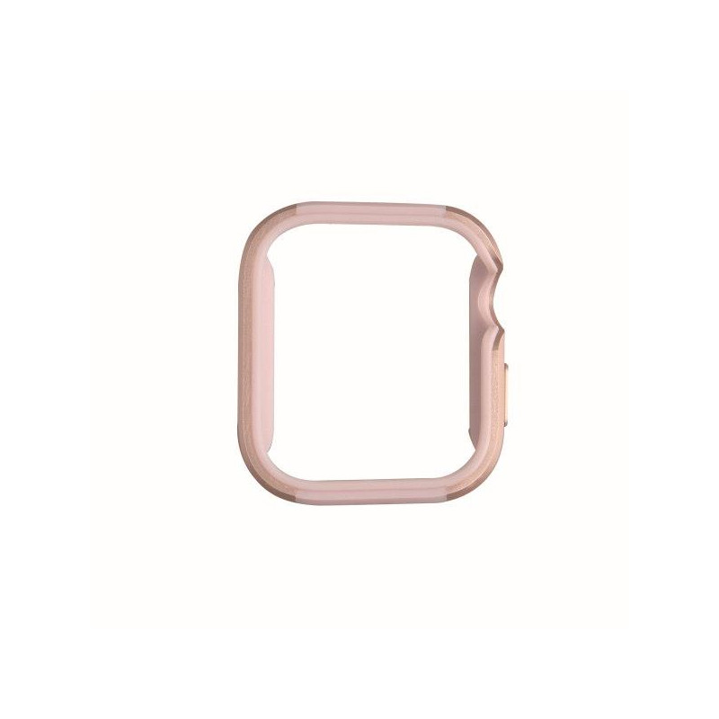 UNIQ Valencia dėklas Apple Watch 4 / 5 / 6 / SE 44mm - rožinė ir auksinė