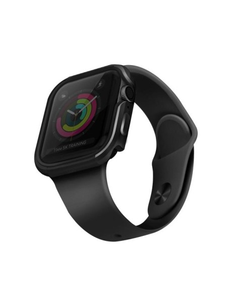 UNIQ Valencia dėklas Apple Watch 4 / 5 / 6 / SE 44mm - pilkas UNIQ Valencia dėklas Apple Watch 4 / 5 / 6 / SE 44mm - pilkas