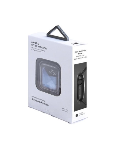 UNIQ Valencia dėklas Apple Watch 4 / 5 / 6 / SE 44mm - pilkas UNIQ Valencia dėklas Apple Watch 4 / 5 / 6 / SE 44mm - pilkas