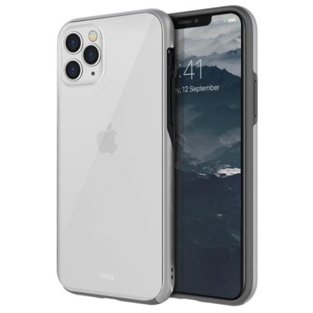 UNIQ Vesto Hue dėklas, skirtas iPhone 11 Pro Max - skaidrus ir sidabrinis UNIQ Vesto Hue dėklas, skirtas iPhone 11 Pro Max - skaidrus ir sidabrinis