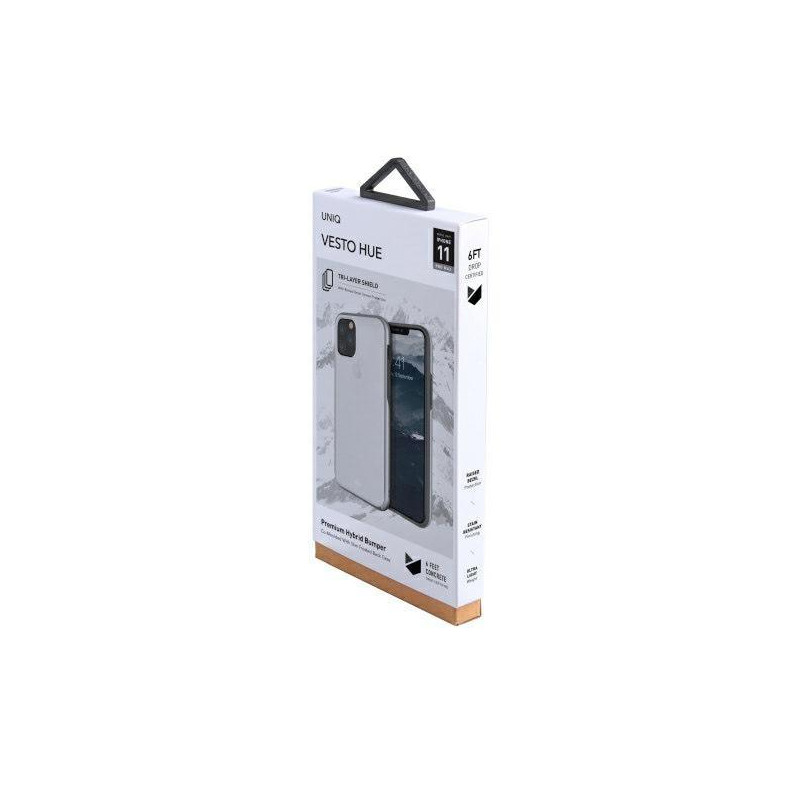 UNIQ Vesto Hue dėklas, skirtas iPhone 11 Pro Max - skaidrus ir sidabrinis