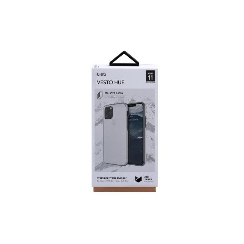 UNIQ Vesto Hue dėklas, skirtas iPhone 11 Pro Max - skaidrus ir sidabrinis