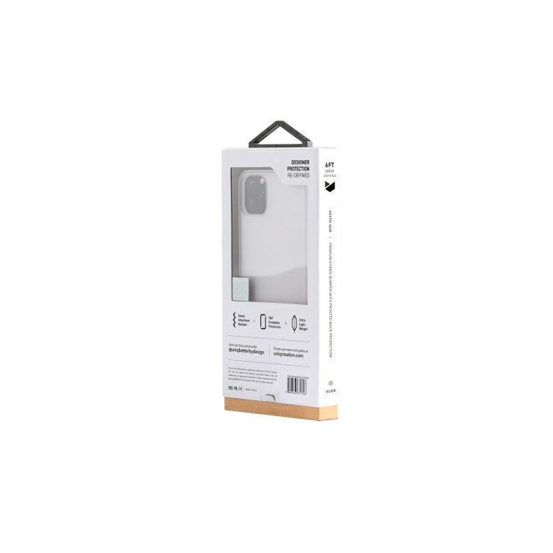 UNIQ Vesto Hue dėklas, skirtas iPhone 11 Pro Max - skaidrus ir sidabrinis