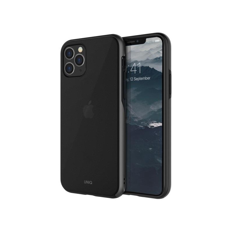 UNIQ Vesto Hue dėklas, skirtas iPhone 11 Pro Max - juodos ir pilkos spalvos UNIQ Vesto Hue dėklas, skirtas iPhone 11 Pro Max - juodos ir pilkos spalvos