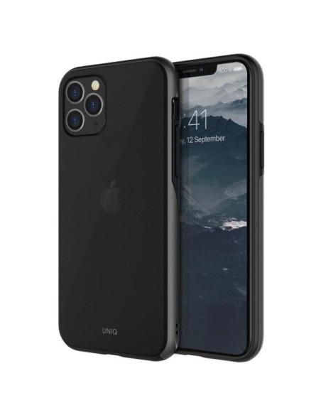 UNIQ Vesto Hue dėklas, skirtas iPhone 11 Pro Max - juodos ir pilkos spalvos UNIQ Vesto Hue dėklas, skirtas iPhone 11 Pro Max - juodos ir pilkos spalvos