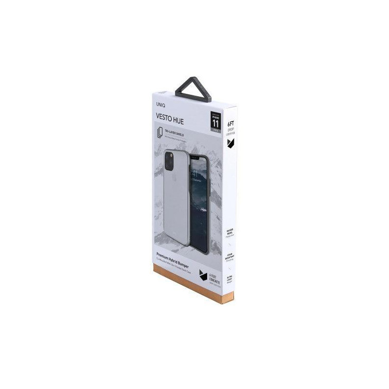 UNIQ Vesto Hue dėklas iPhone 11 Pro - skaidrus ir sidabrinis