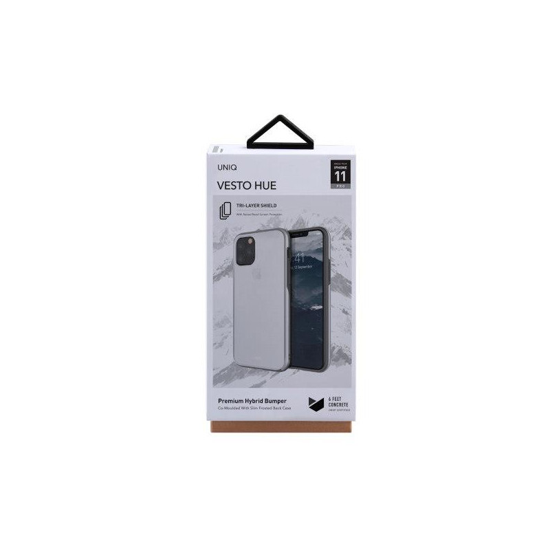 UNIQ Vesto Hue dėklas iPhone 11 Pro - skaidrus ir sidabrinis
