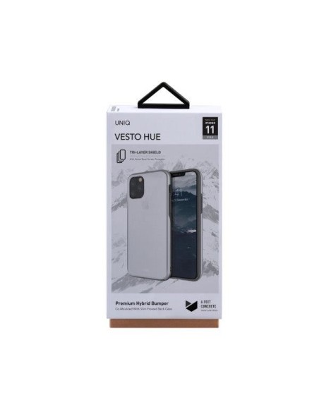 UNIQ Vesto Hue dėklas iPhone 11 Pro - skaidrus ir sidabrinis UNIQ Vesto Hue dėklas iPhone 11 Pro - skaidrus ir sidabrinis