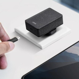 UNIQ Versa Slim LITHOS Collective USB-C PD 18W sieninis įkroviklis + USB-C / USB-C laidas - juodas