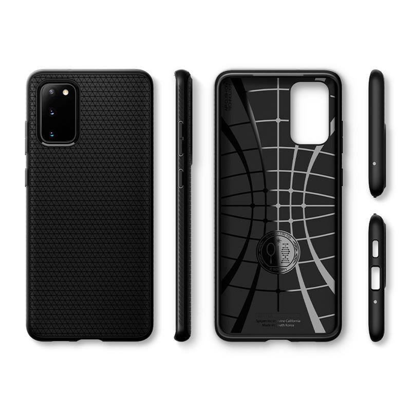 Spigen Liquid Air dėklas, skirtas Samsung Galaxy S20+ - matinė juoda