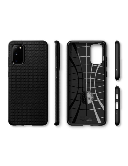 Spigen Liquid Air dėklas, skirtas Samsung Galaxy S20+ - matinė juoda Spigen Liquid Air dėklas, skirtas Samsung Galaxy S20+ - matinė juoda