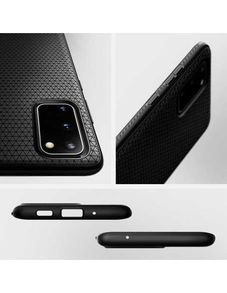 Spigen Liquid Air dėklas, skirtas Samsung Galaxy S20+ - matinė juoda Spigen Liquid Air dėklas, skirtas Samsung Galaxy S20+ - matinė juoda