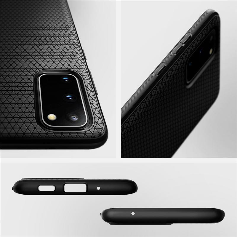 Spigen Liquid Air dėklas, skirtas Samsung Galaxy S20+ - matinė juoda