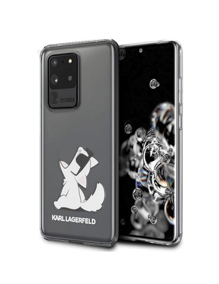 Karl Lagerfeld KLHCS69CFNRC S20 Ultra G988 skaidrus Choupette Fun