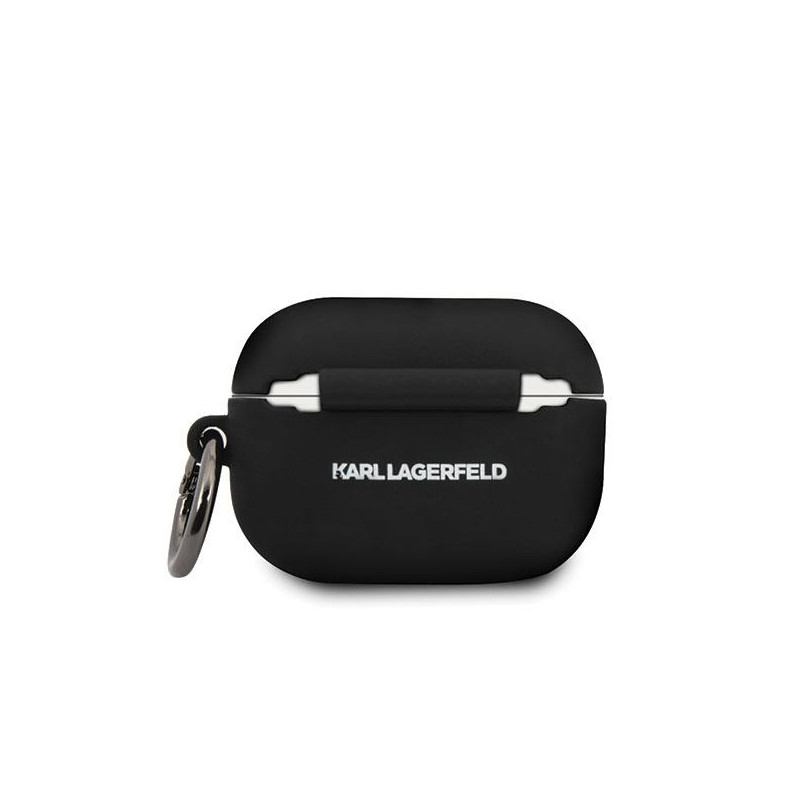 Karl Lagerfeld Silicone Ikonik dėklas, skirtas AirPods Pro - juodas