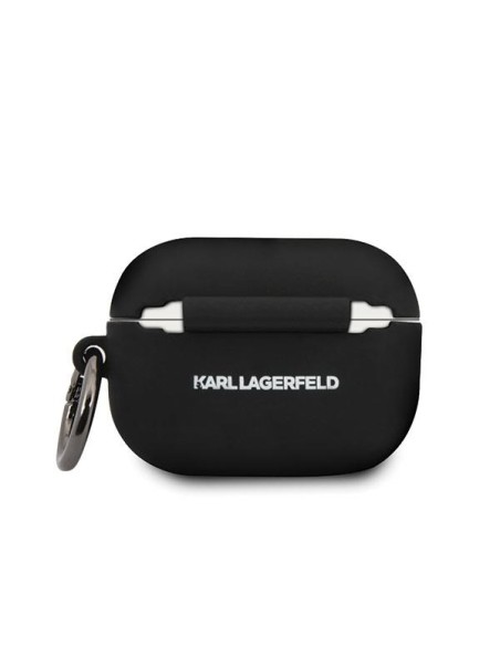 Karl Lagerfeld Silicone Ikonik dėklas, skirtas AirPods Pro - juodas Karl Lagerfeld Silicone Ikonik dėklas, skirtas AirPods Pro - juodas