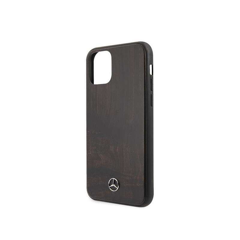 Mercedes Wood Line Rosewood dėklas iPhone 11 Pro Max - rudas