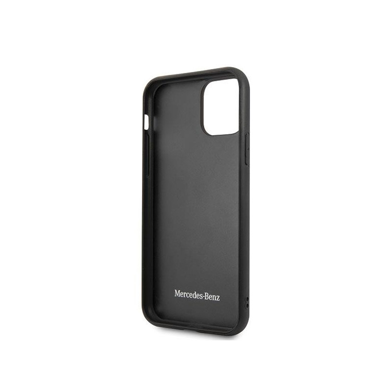 Mercedes Wood Line Rosewood dėklas iPhone 11 Pro Max - rudas