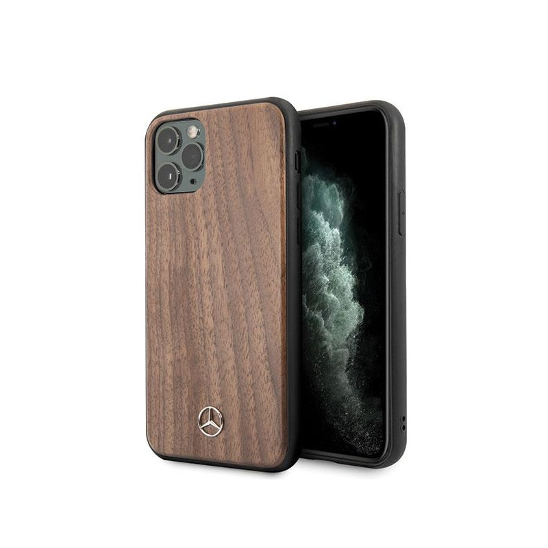 Mercedes Wood Line Walnut dėklas iPhone 11 Pro Max - rudas Mercedes Wood Line Walnut dėklas iPhone 11 Pro Max - rudas