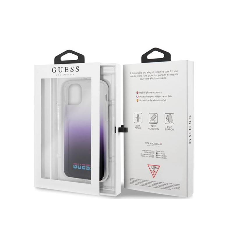 Guess California dėklas, skirtas iPhone 11 Pro Max – violetinis