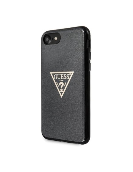 Guess Glitter Triangle dėklas, skirtas iPhone 7 / 8 / SE 2020 / SE 2022 - juodas Guess Glitter Triangle dėklas, skirtas iPhone 7 / 8 / SE 2020 / SE 2022 - juodas