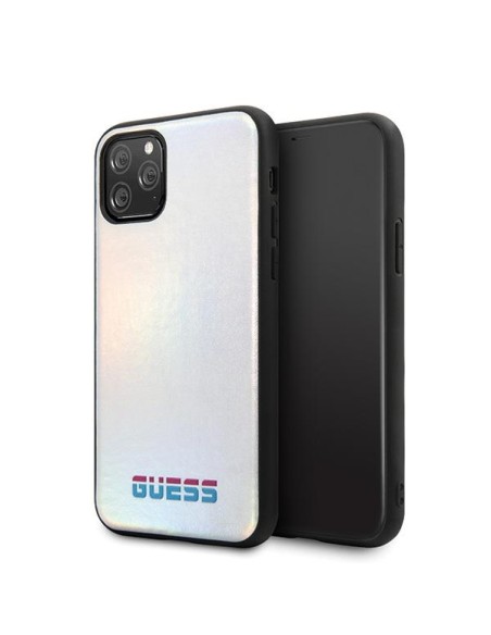 Guess Iridescent dėklas iPhone 11 Pro - sidabrinis Guess Iridescent dėklas iPhone 11 Pro - sidabrinis