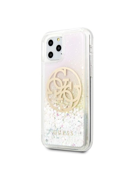 Guess Gradient Liquid Glitter Circle Logo dėklas, skirtas iPhone 11 Pro Max - skaidrus Guess Gradient Liquid Glitter Circle Logo dėklas, skirtas iPhone 11 Pro Max - skaidrus