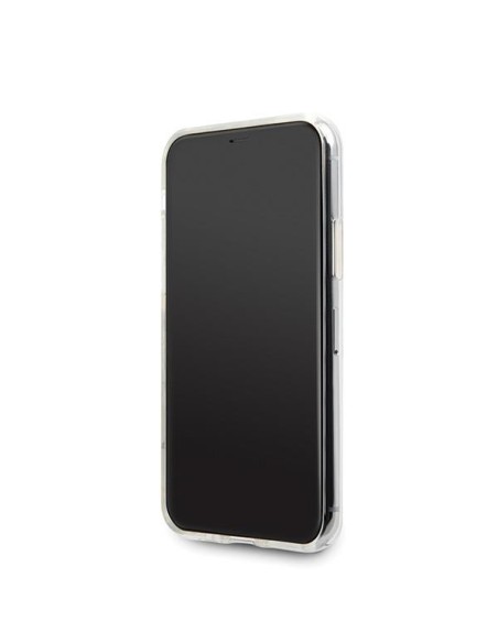 Guess GUHCN65PCUGLGPI iPhone 11 Pro Max rožinio aukso/ aukso rožinis kietas dėklas Gradient Glitter Guess GUHCN65PCUGLGPI iPhone 11 Pro Max rožinio aukso/ aukso rožinis kietas dėklas Gradient Glitter