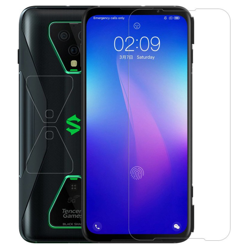 Nillkin Amazing H+ Pro itin plonas grūdintas stiklas AGC 0,2 MM 9H 2,5D Xiaomi Black Shark 3 Pro