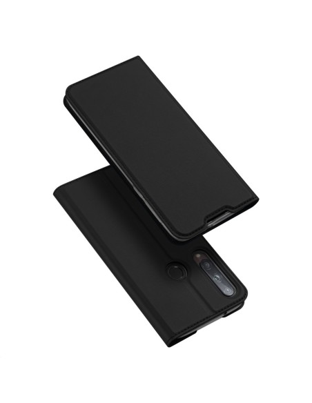 DUX DUCIS Skin Pro dėklo dėklo dangtelis su atvartu Huawei P40 Lite E juodas