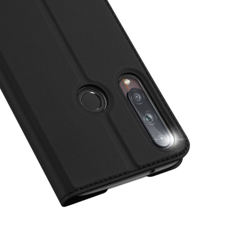 DUX DUCIS Skin Pro dėklo dėklo dangtelis su atvartu Huawei P40 Lite E juodas