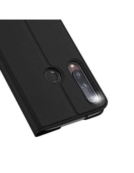 DUX DUCIS Skin Pro dėklo dėklo dangtelis su atvartu Huawei P40 Lite E juodas