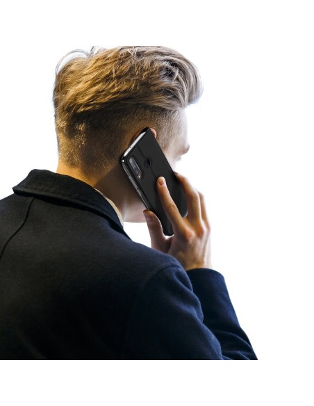 DUX DUCIS Skin Pro dėklo dėklo dangtelis su atvartu Huawei P40 Lite E juodas