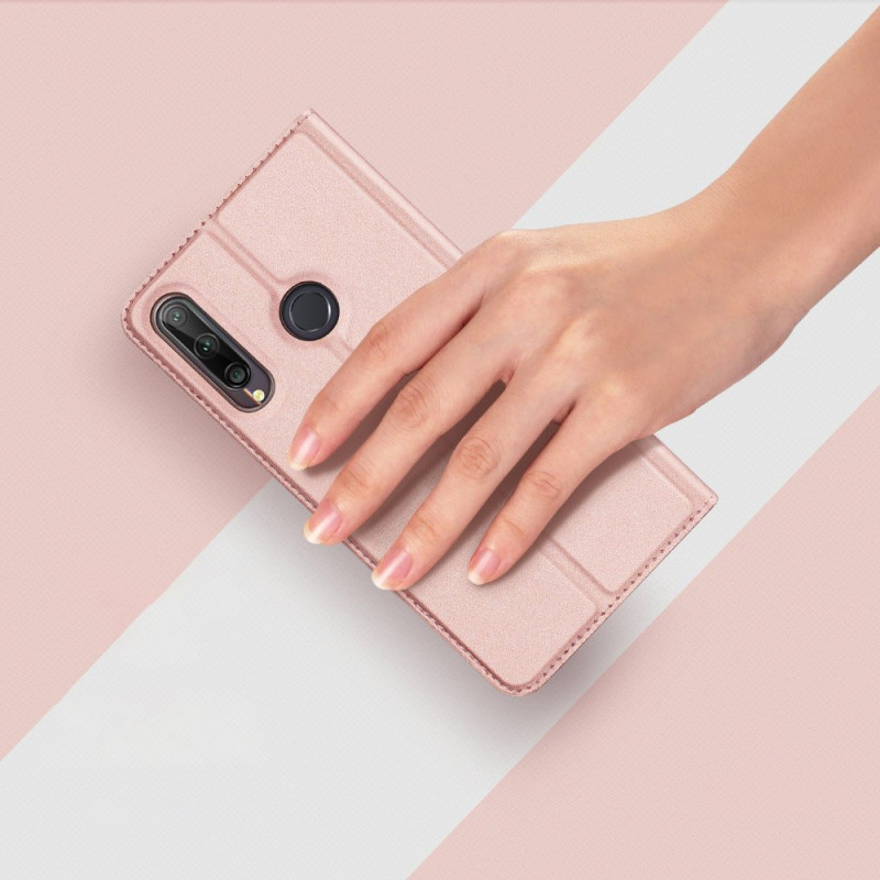 DUX DUCIS Skin Pro dėklo dėklo dangtelis su atvartu Huawei P40 Lite E juodas