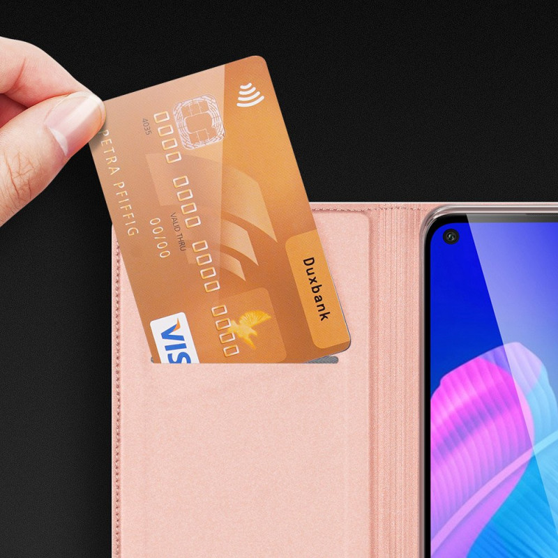 DUX DUCIS Skin Pro dėklo dėklo dangtelis su atvartu Huawei P40 Lite E juodas