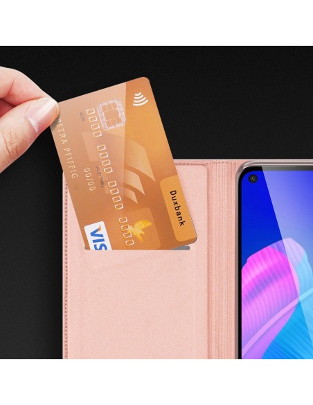 DUX DUCIS Skin Pro dėklo dėklo dangtelis su atvartu Huawei P40 Lite E juodas