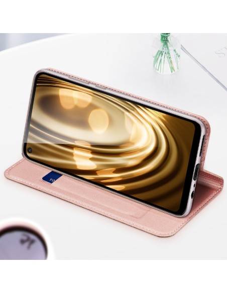 DUX DUCIS Skin Pro dėklo dėklo dangtelis su atvartu Huawei P40 Lite E juodas