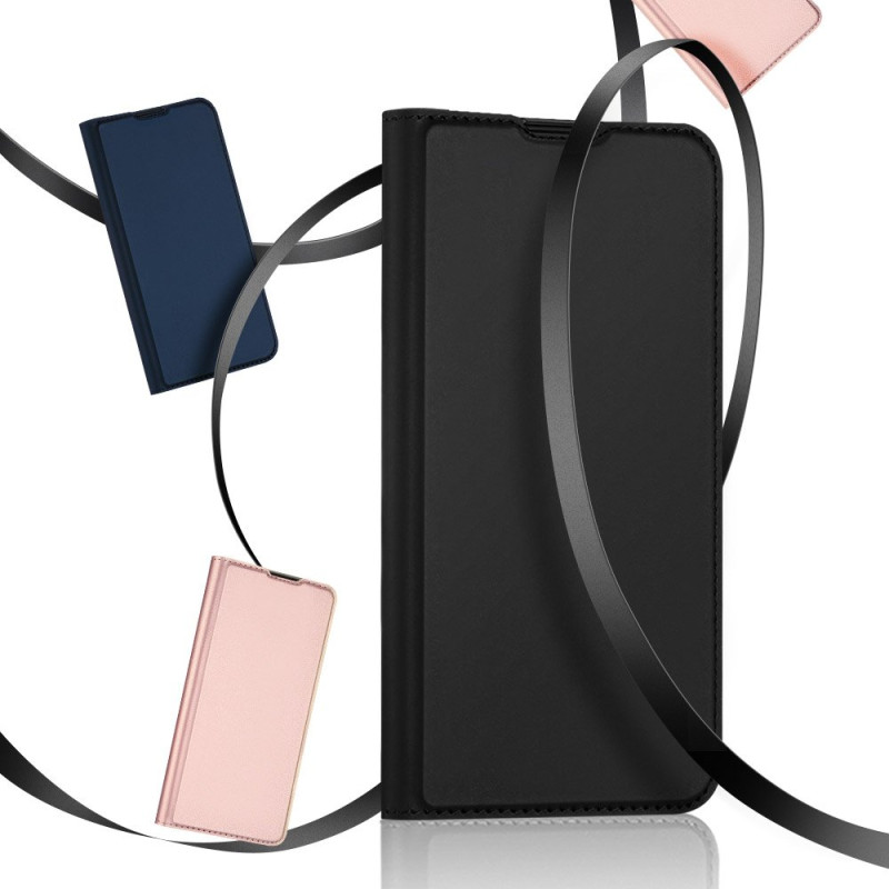 DUX DUCIS Skin Pro dėklo dėklo dangtelis su atvartu Huawei P40 Lite E juodas