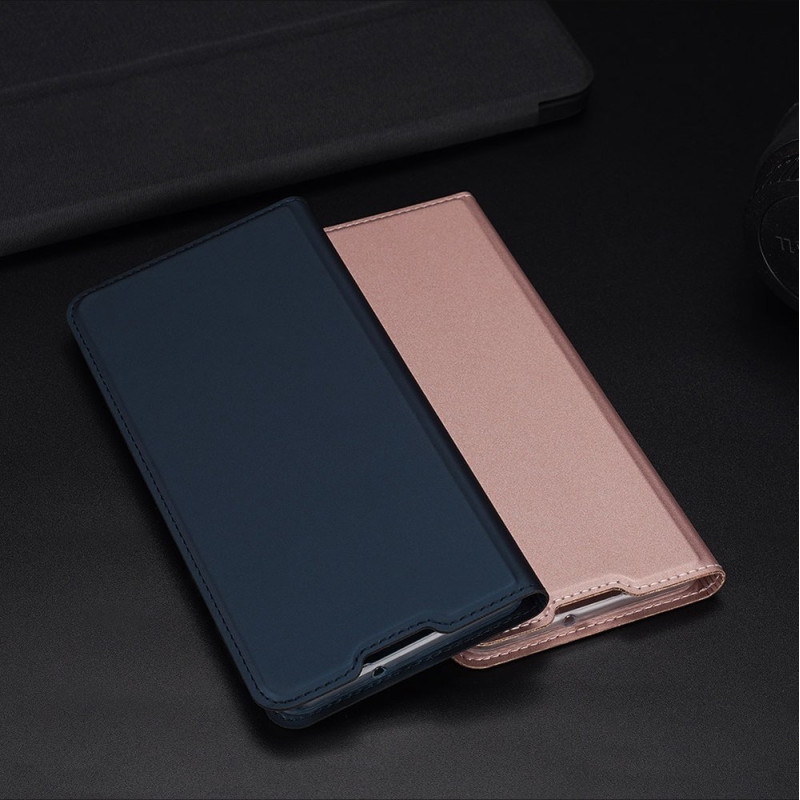 DUX DUCIS Skin Pro dėklo dėklo dangtelis su atvartu Huawei P40 Lite E juodas