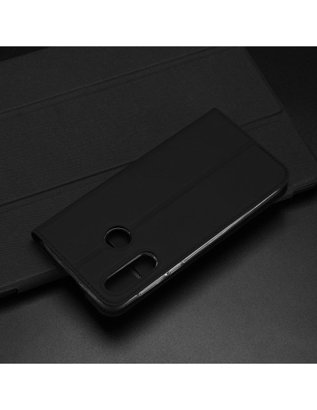 DUX DUCIS Skin Pro dėklo dėklo dangtelis su atvartu Huawei P40 Lite E juodas