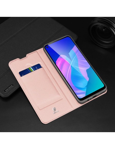 DUX DUCIS Skin Pro dėklo dėklo dangtelis su atvartu Huawei P40 Lite E juodas