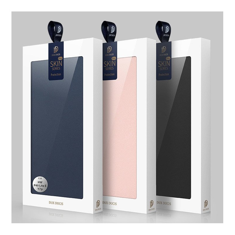 DUX DUCIS Skin Pro dėklo dėklo dangtelis su atvartu Huawei P40 Lite E juodas