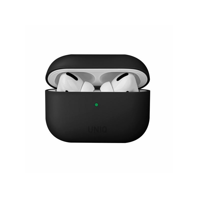 UNIQ Lino silikoninis dėklas, skirtas AirPods Pro - juodas