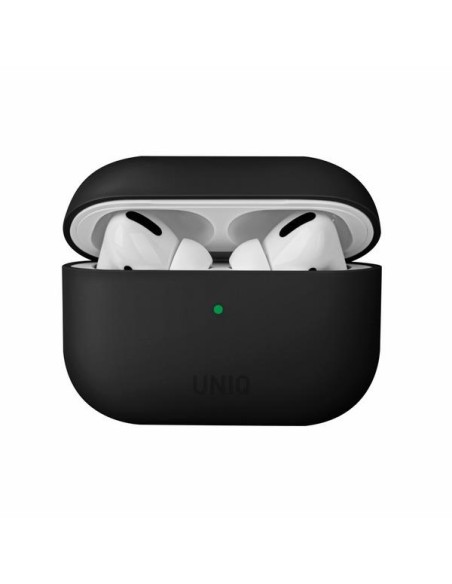UNIQ Lino silikoninis dėklas, skirtas AirPods Pro - juodas UNIQ Lino silikoninis dėklas, skirtas AirPods Pro - juodas