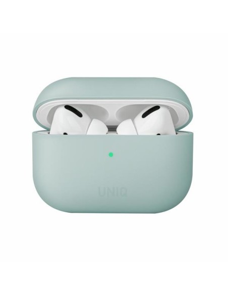 UNIQ Lino silikoninis dėklas, skirtas AirPods Pro - mėtų UNIQ Lino silikoninis dėklas, skirtas AirPods Pro - mėtų