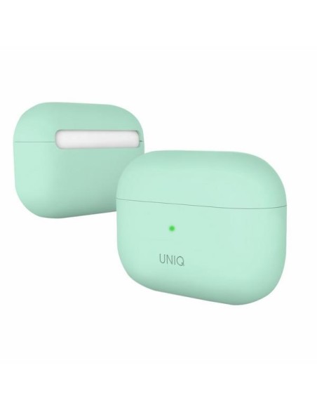 UNIQ Lino silikoninis dėklas, skirtas AirPods Pro - mėtų UNIQ Lino silikoninis dėklas, skirtas AirPods Pro - mėtų