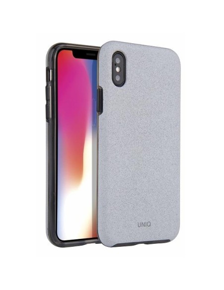 UNIQ Lithos dėklas, skirtas iPhone Xs Max - šviesiai pilkas UNIQ Lithos dėklas, skirtas iPhone Xs Max - šviesiai pilkas
