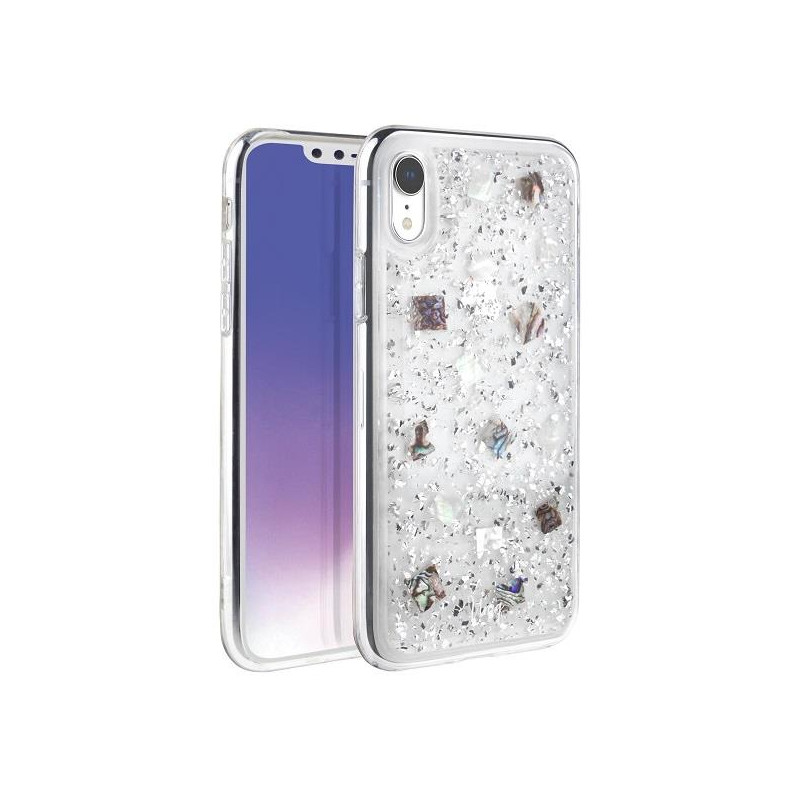 UNIQ Lumence Clear dėklas iPhone Xr - sidabrinis UNIQ Lumence Clear dėklas iPhone Xr - sidabrinis